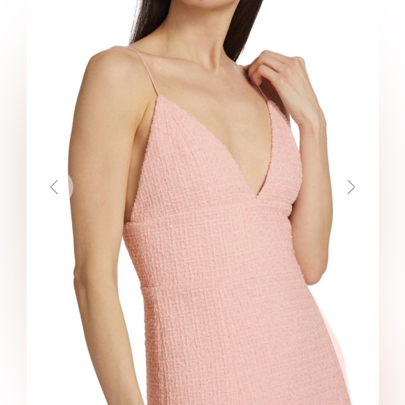 Brand New Never Worn - Alice and Olivia Carli Tweed Mini Dress - Pink - Size 0 - Picture 3 of 11